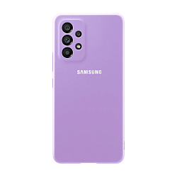 Клип-кейс (накладка) Silicone cover закрытый для Samsung Galaxy A53 силикон, лавандовый