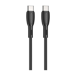 Дата-кабель Borofone BX86 Type-C to Type-C 1 м, чёрный