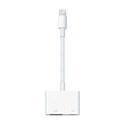 Адаптер-переходник Digital AV Adapter (Lightning to HDMI + Lightning) 7 см, белый