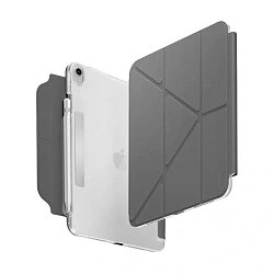 Чехол-книжка c отделением под стилус UNIQ Camden Click для Apple iPad 10.9" (2022) / Apple iPad 11 (2025) полиуретан, искусственная кожа, серый