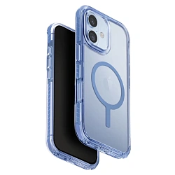 Клип-кейс (накладка) UNIQ Combat MagSafe для Apple iPhone 17 полиуретан, голубой