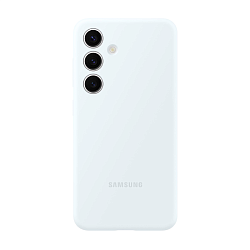 Клип-кейс (накладка) Samsung Silicone Case для Samsung Galaxy S24 силикон, поликарбонат, белый