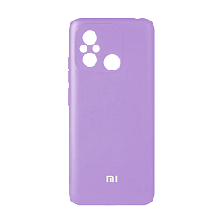 Клип-кейс (накладка) Silicone cover закрытый для Xiaomi Redmi 12C / Poco C55 силикон, лавандовый
