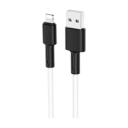 Дата-кабель Borofone BX31 Lightning 1 м, белый