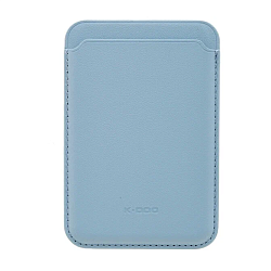 Кардхолдер K-DOO Mag Leather Wallet для Apple iPhone кожа, небесно-голубой