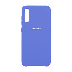 Клип-кейс (накладка) Silicone cover для Samsung Galaxy A70 силикон, васильковый