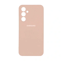Клип-кейс (накладка) Silicone cover закрытый для Samsung Galaxy A25 силикон, пудровый