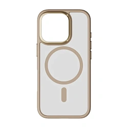 Клип-кейс (накладка) Momax CaseForm Play для Apple iPhone 16 Pro полиуретан, поликарбонат, песочный