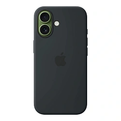 Клип-кейс (накладка) Silicone Case для Apple iPhone 17 силикон, чёрный