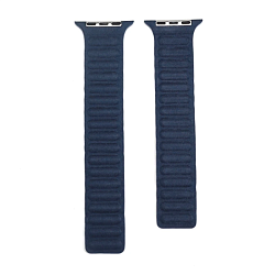 Магнитный браслет Wowen Link для Apple Watch 38 / 40 / 41 / 42mm текстиль тёмно-синий