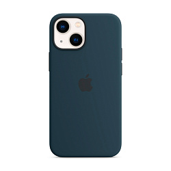 Клип-кейс (накладка) Silicone Case для Apple iPhone 13 Mini силикон, тёмно-синий