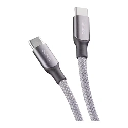 Дата-кабель Deppa Magneto Cable Type-C to Type-C 1.5 м, серый