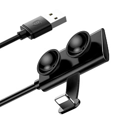 Дата-кабель Baseus Suction Cup Lightning 1 м, чёрный