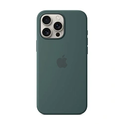 Клип-кейс (накладка) Apple Silicone Case MagSafe для Apple iPhone 16 Pro Max силикон, Lake Green