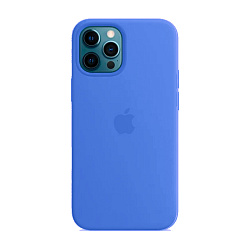 Клип-кейс (накладка) Silicone Case для Apple iPhone 12 Pro Max силикон, васильковый