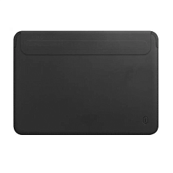 Чехол WIWU Skin Pro 2 Leather Sleeve для Apple MacBook Pro 14" (2021 - 2024) полиуретан, кожа, чёрный