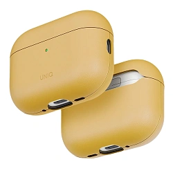 Кобура UNIQ Lyden Vex для Apple AirPods Pro 3 искусственная кожа, канареечно-желтый