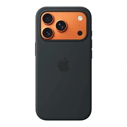 Клип-кейс (накладка) Silicone Case для Apple iPhone 17 Pro Max силикон, чёрный