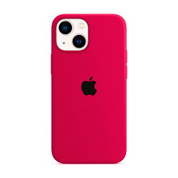 Клип-кейс (накладка) Silicone Case для Apple iPhone 13 силикон, "сияющий розовый"