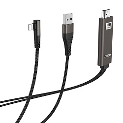 Кабель Hoco UA14 HDMI - Lightning 2 м, чёрный