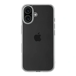 Клип-кейс (накладка) uBear Real Case для Apple iPhone 16 Plus поликарбонат, термополиуретан, прозрачный