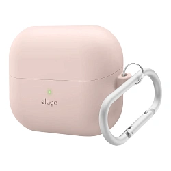 Кобура Elago Original Hang для Samsung Galaxy Buds 3 / 3 Pro силикон, пудровый