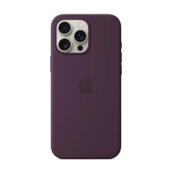 Клип-кейс (накладка) Apple Silicone Case MagSafe для Apple iPhone 16 Pro Max силикон, Plum