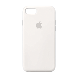 Клип-кейс (накладка) Silicone Case закрытый для Apple iPhone 7 / 8 / SE 2020 / 2022 силикон, белый