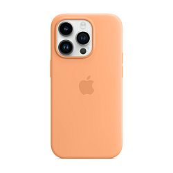 Клип-кейс (накладка) Silicone Case для Apple iPhone 14 Pro силикон, абрикосовый