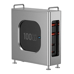 Сетевое зарядное устройство WIWU Warrior Multi Port GaN Charger 100 Вт чёрный