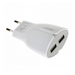 Сетевое зарядное устройство + кабель Lightning Ldnio A2271 15 Вт, белый