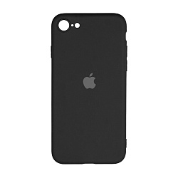 Клип-кейс (накладка) для Apple iPhone 7 / 8 / SE 2020 / 2022 силикон, чёрный