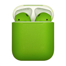 Беспроводные наушники Apple AirPods 2 с зарядным футляром зелёный матовый (MV7N2)