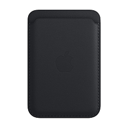 Кардхолдер Apple Leather Wallet with Magsafe для Apple iPhone кожа, Midnight (Find My)