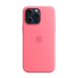 Клип-кейс (накладка) Apple Silicone Case MagSafe для Apple iPhone 15 Pro Max силикон, Pink