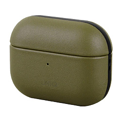 Кобура UNIQ Terra для Apple AirPods Pro кожа, оливковый