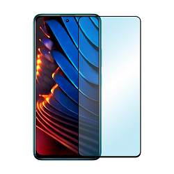 Защитное стекло 3D Premium для Xiaomi Poco X3 GT, черная рамка