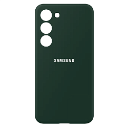Клип-кейс (накладка) Silicone cover закрытый для Samsung Galaxy S24 силикон, жёлтый