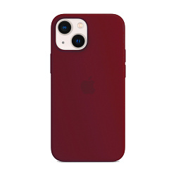 Клип-кейс (накладка) Silicone Case для Apple iPhone 13 силикон, бордовый