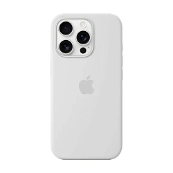 Клип-кейс (накладка) Silicone Case для Apple iPhone 16 Pro силикон, белый