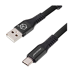 Дата-кабель Breaking Nylon Type-C 1 м, чёрный