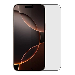 Защитное стекло Otao Clear 2.5D для Apple iPhone 16 Pro / 17, черная рамка