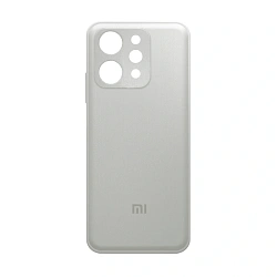 Клип-кейс (накладка) для Xiaomi Redmi 12 пластик, силикон, серебристый