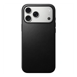 Клип-кейс (накладка) Nomad Modern Leather Case для Apple iPhone 17 Pro Max кожа, чёрный