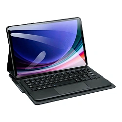 Чехол-клавиатура Dux Ducis Magnetic Keyboard для Samsung Galaxy Tab S9 Plus / S9 FE Plus / S10 Plus полиуретан, поликарбонат, чёрный