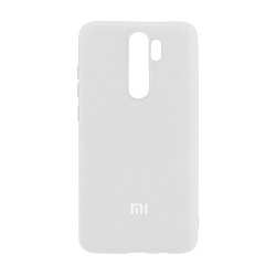 Клип-кейс (накладка) Silicone cover для Xiaomi Redmi Note 8 Pro силикон, белый