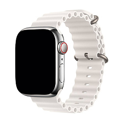 Ремешок Ocean Band для Apple Watch 38 / 40 / 41 / 42mm силикон белый