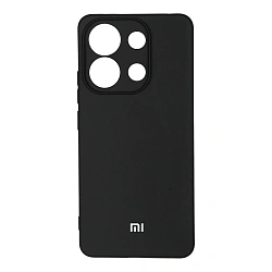 Клип-кейс (накладка) Silicone cover закрытый для Xiaomi Redmi Note 13 4G силикон, чёрный