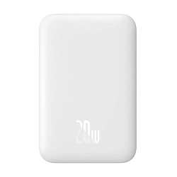 Внешний аккумулятор с беспроводной зарядкой Baseus Magnetic Wireless Charging 6000 мАч 20 Вт белый