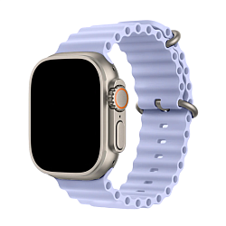 Ремешок Ocean Band для Apple Watch 44 / 45 / 46 / 49mm силикон лавандовый